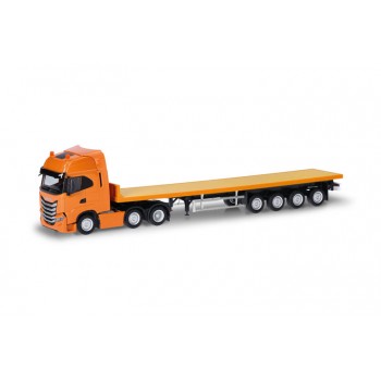 Herpa 318259 Iveco S-Way 6x2 Fl.Sz., oranje 1:87