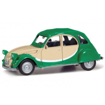 Herpa 020817-007 Citroen 2CV Charleston, groen/beige 1:87