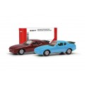 Herpa 012768-004 Porsche 944 rood & blauw (Minikit 2 st.) 1:87
