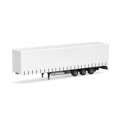 Herpa 075664-002 Gordijntrailer (lowliner) zwart chassis 3a. (neutraal) 1:87