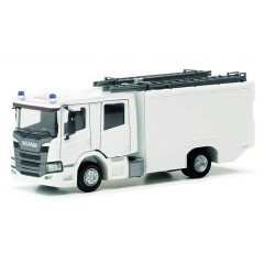 Herpa 085731-002 Scania CrewCab brandweerwagen, wit (2 st.) 1:87