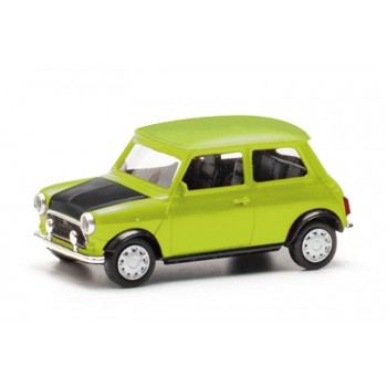 Herpa 421140 Mini Cooper Mayfair + schijnwerper groen (rechts gestuurd) 1:87