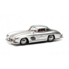 Herpa 430975 Mercedes Benz 300 SL (Vleugeldeur) zilver metallic 1:87