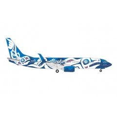 Herpa 537643 Boeing 737-800 Alaska Airlines Xáat Kwáani (Salmon People) 1:500