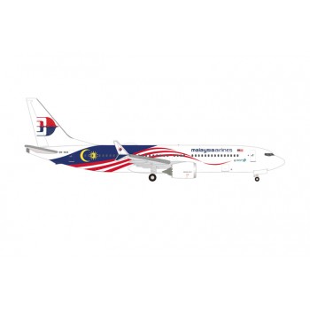 Herpa 537780 Boeing 737 Max 8 Malaysia Airlines 1:500