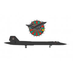 Herpa 573283 Lockheed SR-71B U.S. AF 9th SRW De. 4 RAF F.-Dartboard 1:200