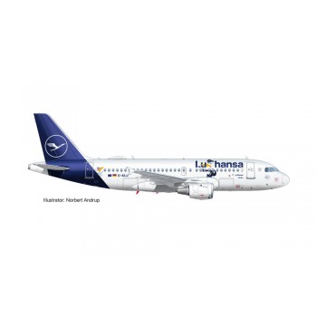 Herpa 612739 Airbus A319 Lufthansa LU 2020 Verden
