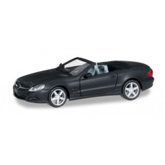 Herpa 038461 Mercedes Benz SL mattzwart metallic