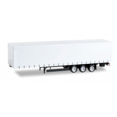 Herpa 076302002 Krone Gordijntrailer, zwart chassis 1:87