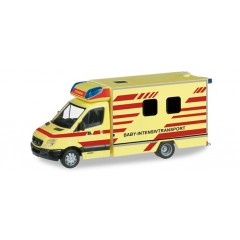 Herpa 091565 Mercedes Benz Sprinter Baby-Intensivtransport Feuerwehr Dresden