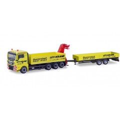 Herpa 310741 MAN TGX XL E6c + aanhanger Ley Krane