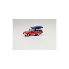 Herpa 420549 Wartburg 353 `66 Tourist + Dachzelt, rood