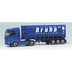 Herpa Exclusief MAN TG-A XXL "Bruhn" Bulkcontainer