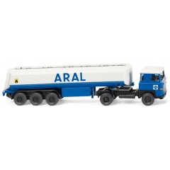 Wiking 078005 Scania 111 met tankoplegger "ARAL"